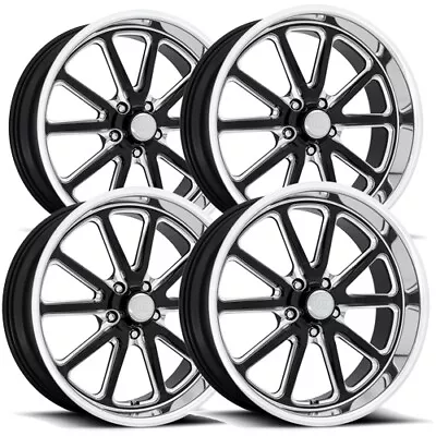 (Set Of 4) Staggered-US Mags U117 Rambler 20  5x4.75  Black/Milled Wheels Rims • $1438