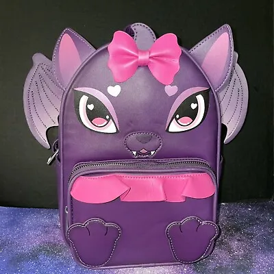 Monster High Draculaura Count Fabulous Figural Mini Backpack Bag Purple Bat • $76.99