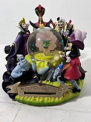 Disney Villian Maleficent Cruella Fortune Teller Snow Globe In Org Bx Snowglobe • $244.99