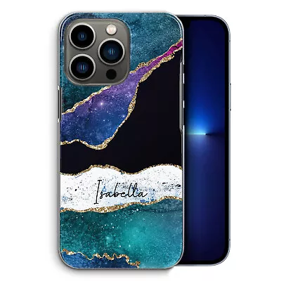 Personalised Phone Case For Motorola/OnePlus 678  Grey Star Marble Hard Cover • £6.49