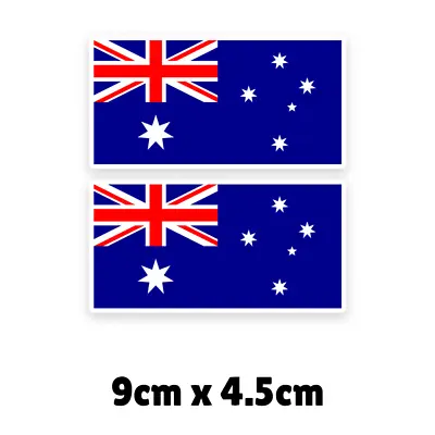 2pcs Australia Flag Car Motorcycle Bike Laptop Decal Waterproof Sticker • $3.99