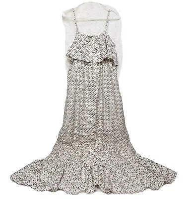 Motherhood Maternity Dress Medium String Floral Frill Dress • $29.99