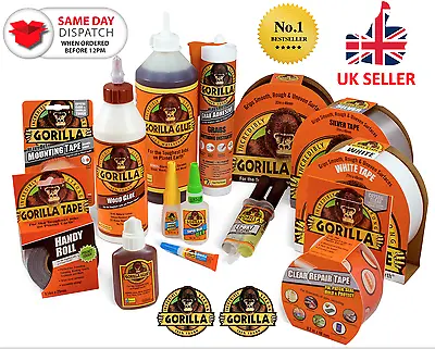 £2.99 • Buy Gorilla Glue Full Range: Standard, Super Glue, Epoxy, Wood Glue, Grab Adhesive