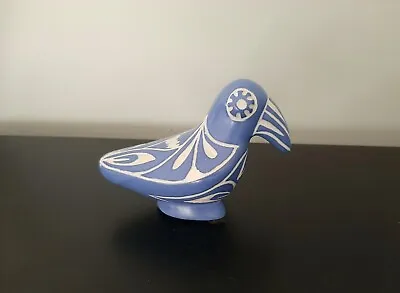 Pablo Zabal Chile Signed Blue & White Vintage Folk Art Toucan  - 3.25” Tall • $18