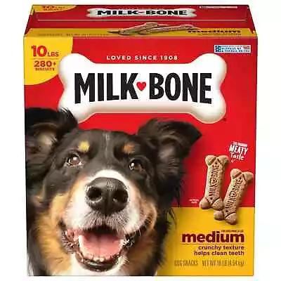 Milk-Bone Original Dog Biscuits Medium Crunchy Dog Treats 10 Lbs FREE SHIPPING • $21