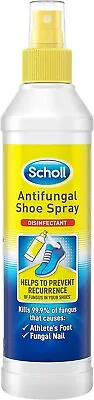Scholl Shoe Spray Antifungal Disinfectant 250Ml - Kills Of Fungal Nail & • £6.84