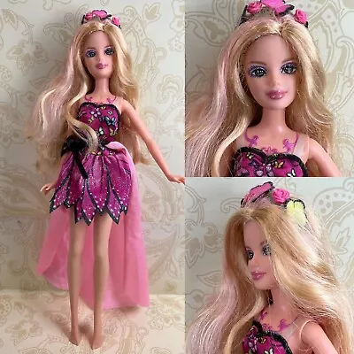 Barbie Mariposa Butterfly Fairy Doll 2007 Missing Wings + Shoes • $39.99