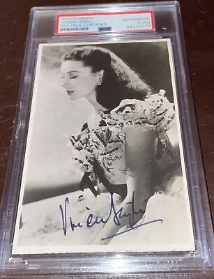 Vivien Leigh Signed 3.5x5.5 Bw Photo From Gone With The Wind Gwtw Psa/dna Rare👍 • $2999.99