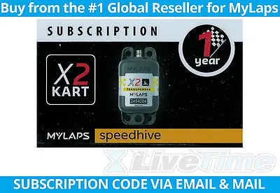 MyLaps X2 Subscription 1-year Renewal Card For Kart Rechargeable Transponder • $133.32