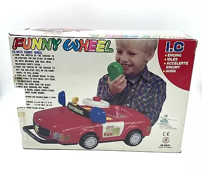 Vintage 80s# Battery Operated Dashboard Toy Funny Wheels Mercedes Clone Set#fu • $65.55