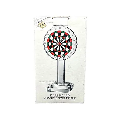 Shannon Crystal Dart Board Crystal Sculpture By GODINGER 8” H X 4” W Base 2.75”  • $16.99