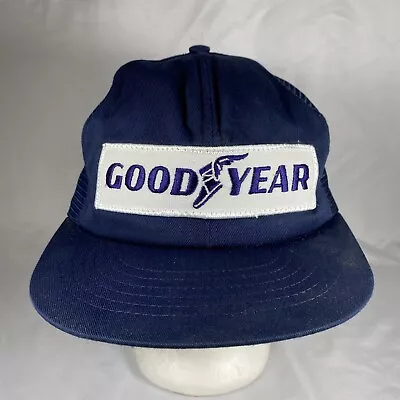 Vintage Goodyear Tire Patch Logo Trucker Hat Swingster Snapback Cap Automotive • $19.97