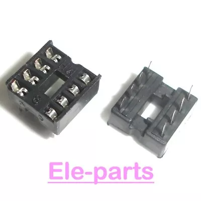 60 PCS 8 PIN 8PIN 2.54MM Pitch DIP-8 IC Sockets Adaptor Solder Type • $3.69