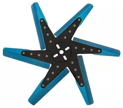 18  High Performance Aluminum Standard Rotation Flex Fan Blue Blade W/ Black Hu • $65.48