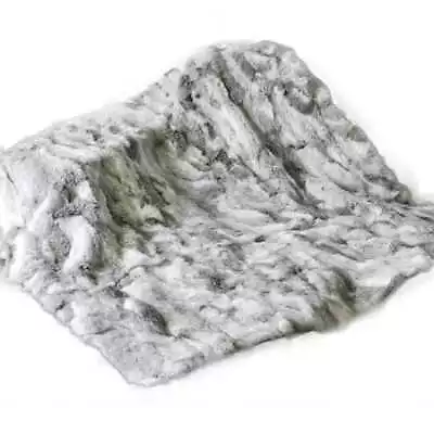 100% Luxury Real Rabbit Fur Throw Rug Warm Large Sofa Carpet Bedspread Blanket • $29.99