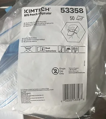 Kimberly Clark Kimtech NIOSH N95 Respirator Mask N95 Particulate 50 Pack 53358 • $30