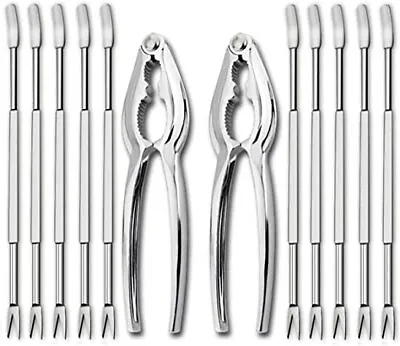$14.48 • Buy Stainless Steel Lobster Crab Cracker Shell Claw Legs Pick Forks Seafood Kitchen