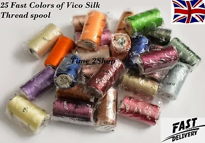 25 Embroidery Machine Thread For BrotherJanome - 25 Different ColorsNew Item • £8.99