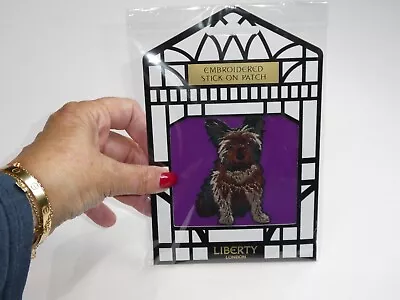 LIBERTY Of LONDON Sewing Embroidered Stick On Patch Dog YORKIE RRP £25 • £4.50