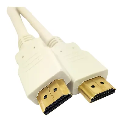 5m HDMI Cable 1.4 High Speed For 3D TV With Ethernet & ARC White 1080p 4k @ 30hz • £2.99