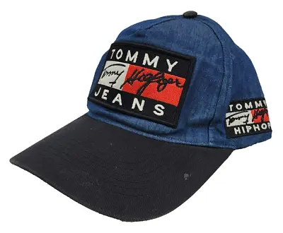 Tommy Hilfiger Hat Tommy Jeans Hip Hop Denim Logo Cap Adjustable • $39.99