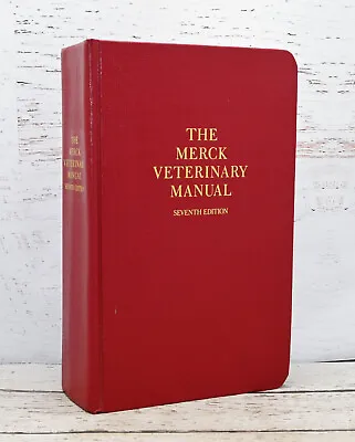 The Merck Veterinary Manual - 7th Seventh Edition - 1991 • $12.50