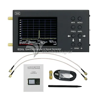 VNA 6GHz Vector Network Analyzer 3.2  Spectrum Analyzer & Signal Generator SA6  • $185