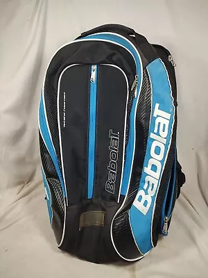 BABOLAT Drive Pure Tennis Racquet Backpack Bag Blue Black White • $38.59