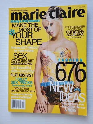 2003 Marie Claire Christina Aguilera Roselyn Sanchez Carmen Electra May Andersen • $49.99