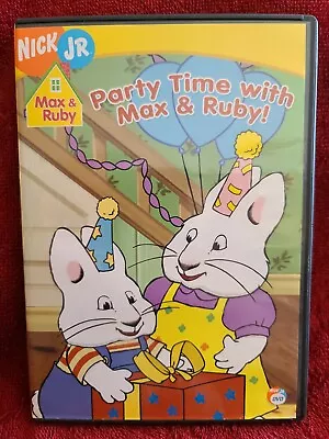 SHELF162k DVD Tested~ Nick Jr- Max & Ruby- Party Time With Max & Ruby • $3.49