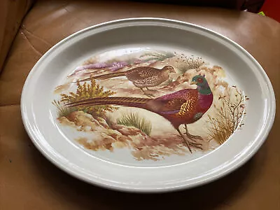 BIN Retro Barratts Staffordshire Pheasant Table Oval Platters 309x247mm • £7.99