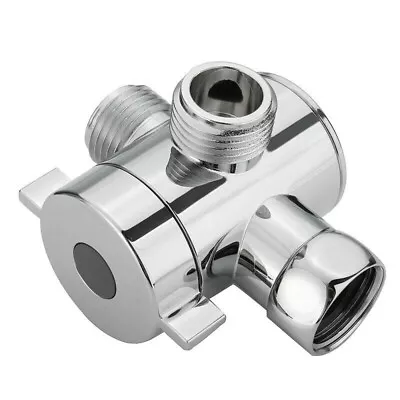 $13.24 • Buy 1/2 Inch 3-Way T-adapter Bath Shower Head Arm Mounted Diverter Valve Tap M8B7