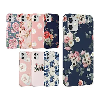 Case For Iphone 15 14 13 12 11 Se 8 Pro Max Hard Phone Cover Floral Roses Daisy • £5.99