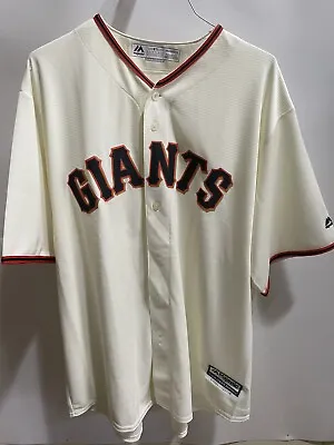 San Francisco Giants Majestic Official Cool Base Jersey - Tan 2XL • $40.85