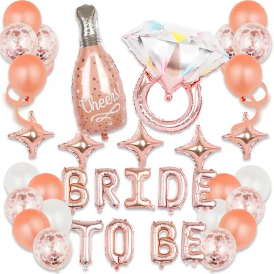 £4.79 • Buy Bride To Be Hen Do Party Banner Foil Balloons Wedding Bridal Decorations