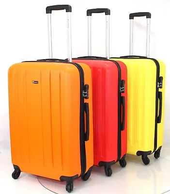 28  Inch Lightweight Luggage Suitcase Quality Cabin Bag Case 4Wheel Spinner TSA • £47.99