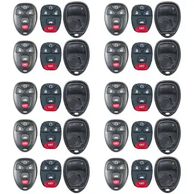 Remote Keyless Fob Case Shell Pad 5B Compatible With GM OUC60221 (10 Pack) • $14.43