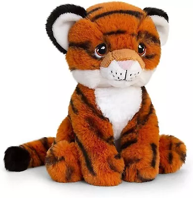 Tiger Plush Toy 18cm - 100% Recycled Soft Toy Teddy - Keel Keeleco  • £10.95