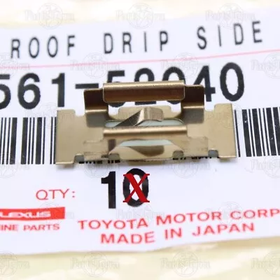 New OEM Toyota Roof Drip Side Molding Retainer Clip NO. 1 Scion Lexus 7556152040 • $9.09