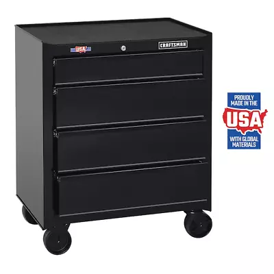 CRAFTSMAN 1000 Series 26.5-in W X 32.5-in H 4-Drawer Steel Rolling Tool Cabinet • $199.99