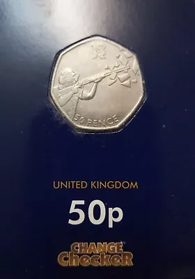UK Olympic 50p Shooting 2011 From Circulation Near Release Nice Condition • £3.99