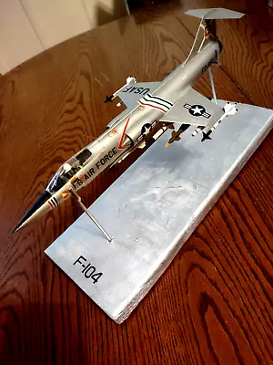 Model Of An F 104 Starfighter With Full Weapons Load In 1:48 Scale • $70