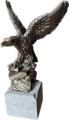 EAGLE SCULPTURE ON STONE BASE Signed A. GIANNETTI • £421.60