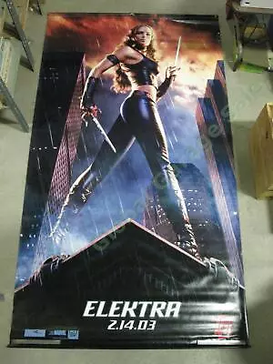 Elektra Original Movie Theater 8' Vinyl Marvel Banner Jennifer Garner Daredevil • $300