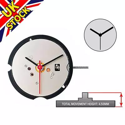 3-Hand Quartz Watch Movement Parts Without Calendar For Ronda 583 WIth Cell • £11.62