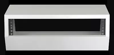 £70 • Buy White 2u Mini Angled 19  Inch Wooden Rack Unit/case/cabinet Studio/DJ/recording