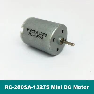 RC-280SA-13275 DC 6V 7.4V 12V 9050RPM Mini 24mm Round Electric Motor DIY Toy Car • $2.45