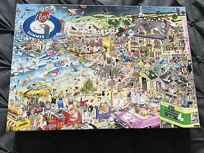 GibsonsMike Jupp  I Love Summer  1000 Piece Jigsaw Puzzle.Complete. • £2.50