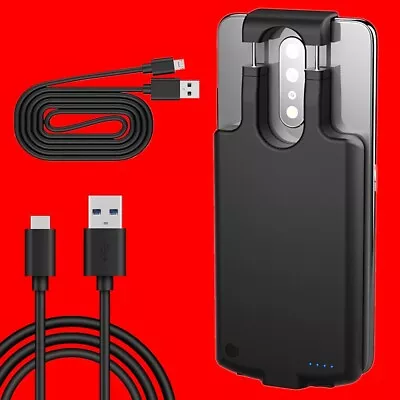 Excellent 6800mAh Back Pack Power Station + Cable F Motorola Moto Z Droid XT1650 • $58.52