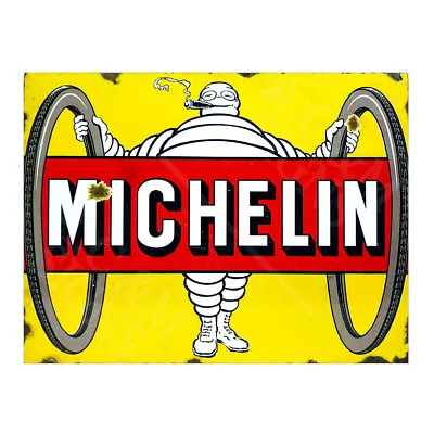£3.39 • Buy Michelin Metal Sign Plaque Garage Home Bar Man Cave Car Dad Gift Ref662